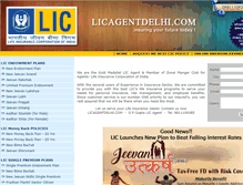 Tablet Screenshot of licagentdelhi.com
